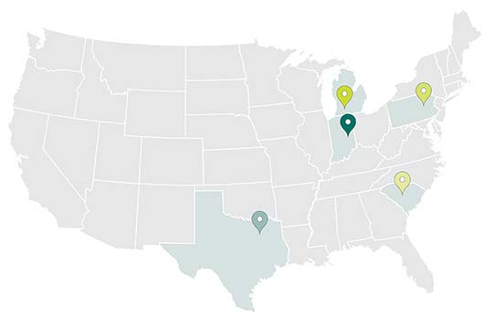 Manchester has 4 strategic locations.